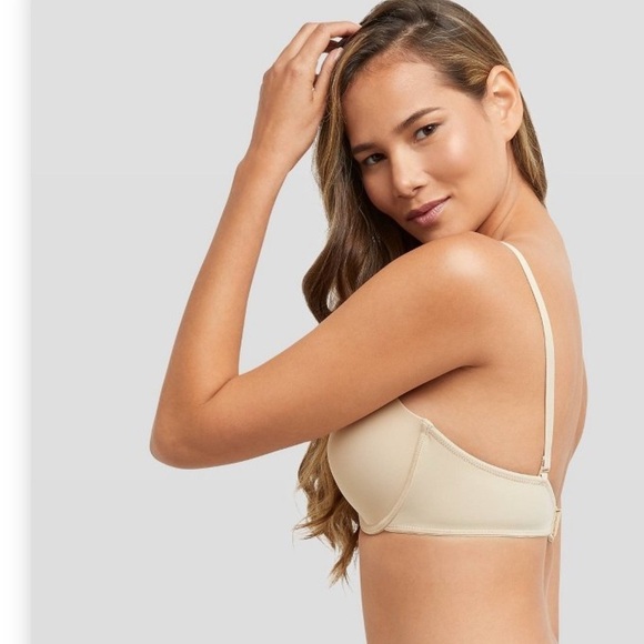 2 MAIDENFORM SELF EXPRESSIONS T-SHIRT BRAS WHITE TAN 36DD - Picture 5 of 11